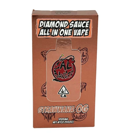 Fire Crackers - Cali Banger | Strawnana OG | Diamond Sauce All-In-One Vape | 1g Main Image
