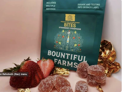 BOUNTIFUL FARMS - Strawberry Champagne Rosin Bites | 100mg | TAXES INCLUDED
