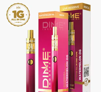 DIME INDUSTRIES - DIME 1G AIO Watermelon OG Live Reserve Disposable