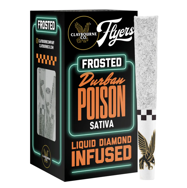 Claybourne Co. - Claybourne Co. - 5pk Flyers Frosted Prerolls - Durban Poison Main Image