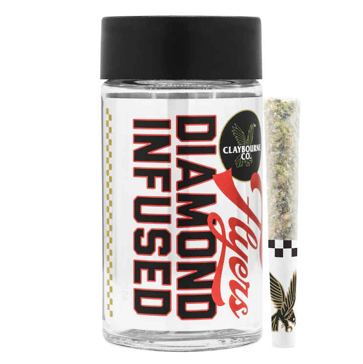 Claybourne Co. - Claybourne Co. - 2.5g - 5ct Diamond Infused Pre Rolls - Guava Gaslato Main Image