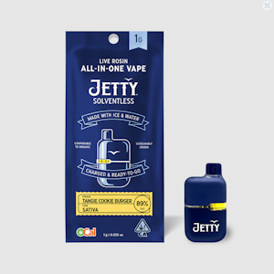 JETTY EXTRACTS - AIO (Mini Tank) - Tangie Cookie Burger (OCAL Solventless) - 1g (S) - Jetty