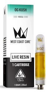 WEST COAST CURE - West Coast Cure - OG Kush - 1g Live Resin Cartrige