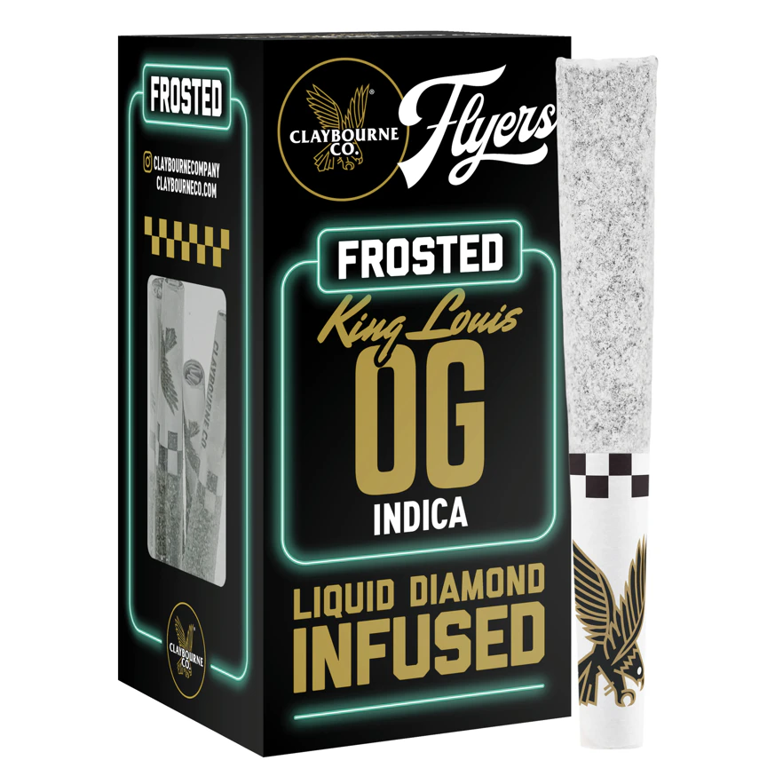 Claybourne Co. - Claybourne Co. - 5pk Flyers Frosted Prerolls - King Louis OG Main Image