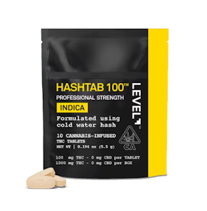 LEVEL - Hashtab 100 - Indica Tablets - 1000mg - Level