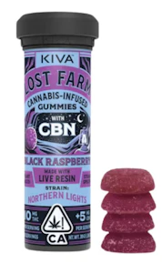 Kiva Confections - Lost Farms - Edibles - Gummies - CBN - Black Raspberry - 100MG