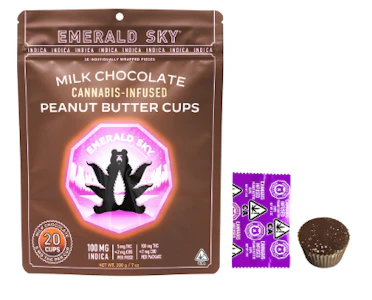 Emerald Sky - Emerald Sky - Edible - Milk - Indica PB Cups - 100MG