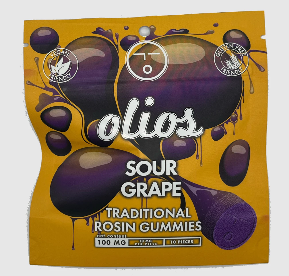 OLIO - Olio | Edible | Live Rosin Gummies | Sour Grape | 10-pack | 10mg Main Image