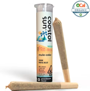 COASTAL SUN - Coastal Sun Infused Pre-Rolls 2pk 1.5g - Mule Cake 45%