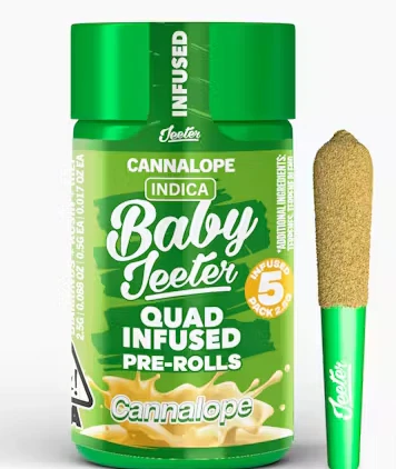 Jeeter - Baby Jeeter - Cannalope .5G ROSIN Infused Pre-Rolls (5 Pack) Main Image