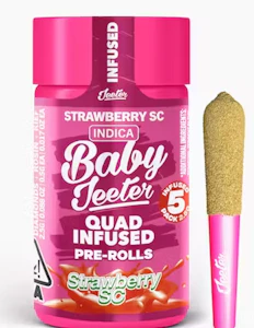Jeeter - Baby Jeeter - Strawberry Sour Diesel .5G ROSIN Infused Pre-Rolls (5 Pack)
