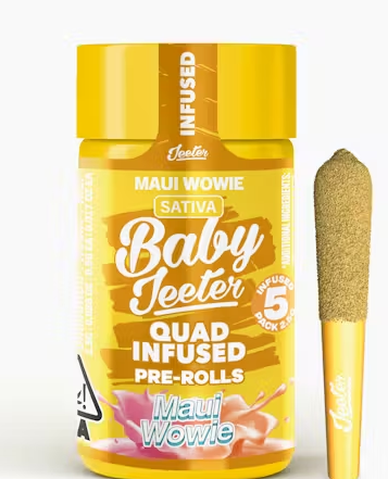 Jeeter Baby Infused 5pk Prerolls 2.5g Maui Wowie
