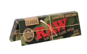 Raw | Camo 1 1/4 Papers | 50-pack