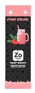 MJ WHOLESALE - Zooted Flavored Hemp Wraps 2pk - Pink Drink