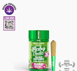 JEETER - BABY JEETER - Infused Prerolls - Prickly Pear - Quad Infused - 5PK - 2.5G