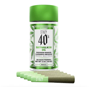 STIIIZY - STIIIZY | Skywalker OG | 40's Infused Pre-Roll 5pk | 2.5g