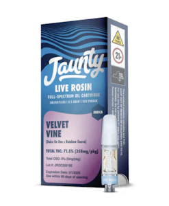 JAUNTY - Velvet Vine Live Rosin Cart | .5g
