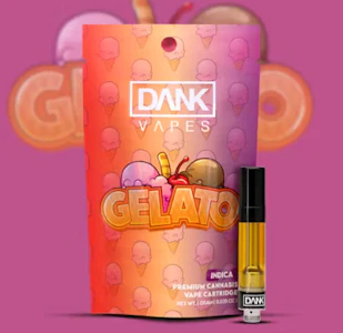 dank Vape - Dank Vapes -GELATO - 1G PREMIUM VAPE CARTRIDGE [ I ] THC%90.13