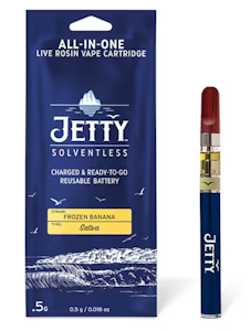Jetty - Jetty | Disposable | Solventless - Frozen Bananas | 0.5g