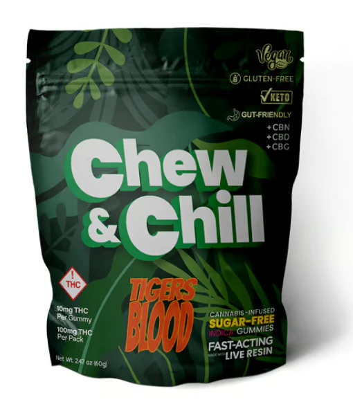 Chew & Chill - Chew & Chill | Edible | Gummies - Tigers Blood (Resin)  | 100mg, 10 Main Image