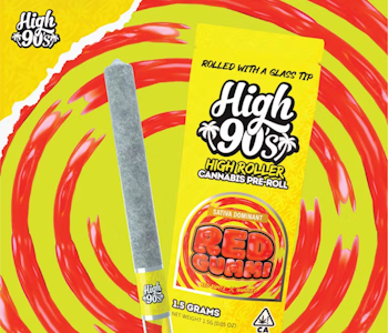 HIGH 90'S - High 90's - 1.5g Preroll - Red Gummi