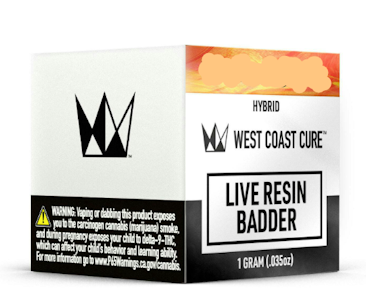 WEST COAST CURE - West Coast Cure - Concentrate - Badder - Georgia Z - 1G