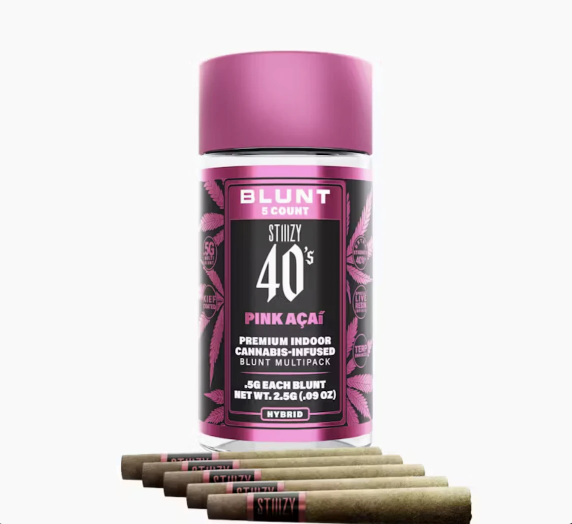 STIIIZY - Pink Acai (H) | 5pc Mini Blunts | Stiiizy 40's Main Image