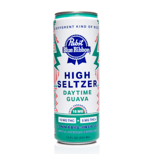 Pabst Labs - Pabst Blue Ribbon - 10mg THC 5mg THCV Seltzer - Daytime Guava