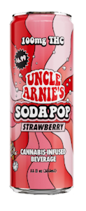 UNCLE ARNIE'S - Uncle Arnies Beverage - Strawberry Soda - 100mg