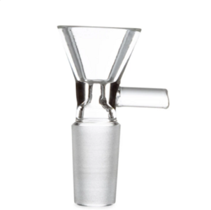 LUV BUDS - Clear Glass Bowl 14mm Male W/ Handle