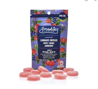 SMOKIEZ - 1:1 Jamberry - 100mg Gummies
