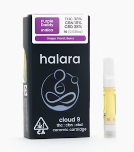 HALARA - Halara - 1g CBD:CBN:THC Vape Cart - Purple Daddy Cloud 9