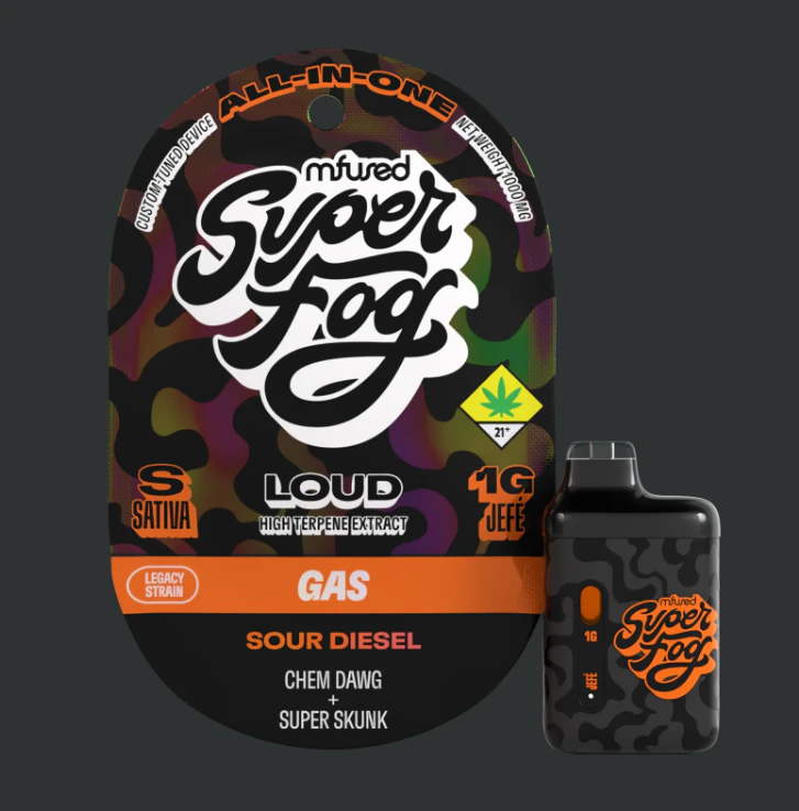 MFused - Super Fog (Duplicate) - Mfused | Vape AIO | Sour Diesel | 1g Main Image