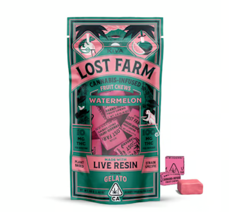 LOST FARM - Lost Farm | 10pk Fruit Chews | Watermelon |100mg