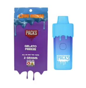 PACKS - PACKS | Gelato Freeze Live Resin Disposable Vape | 2g