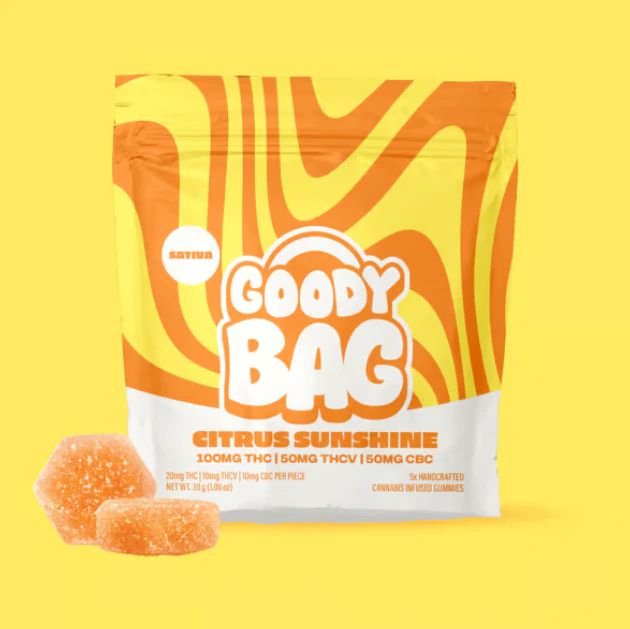 Goody Bag - Goody Bag | Gummies (5ct) | Citrus Sunshine w/ THCV+CBC | 100mg Main Image
