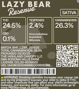 Lazy Bear Reserve - 3.5g (S) - SHF