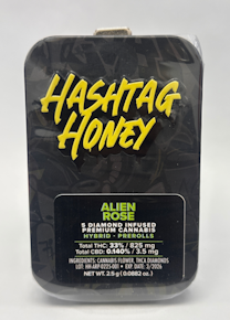 Hashtag Honey | Pre-Rolls | Diamond Infused Joints - Alien Rose | 2.5g