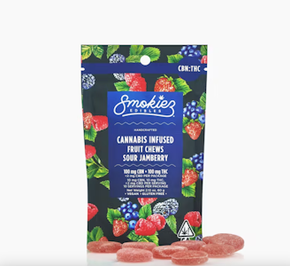 SMOKIEZ - Smokiez 200mg 1:1 CBN Sour Jamberry Gummies 10pk