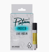Platinum Vape | Strawberry Fields | Live Rosin (Indica) 510 thread cartridge 1g