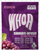Whoa - Grape  - 50CBN/50THC Gummy - 1:1 100mg