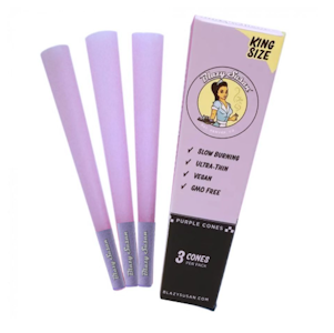 BLAZY SUSAN - KING SIZE PURPLE PAPER CONES 3PK- BLAZY SUSAN