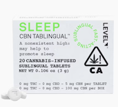Sleep CBN | 20pc Tablingual | Level