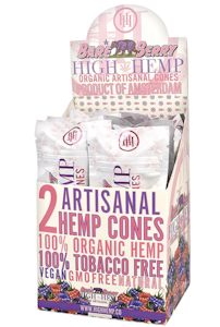 High Hemp - Organic Hemp Cones 2pk Bare Berry