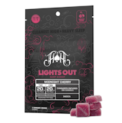 Heavy Hitters | Midnight Cherry | Lights Out CBN Sleep Gummies - 100mg THC | 100mg CBN