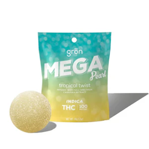 Grön Edibles - Gron | Edibles | Gummies - Mega Tropical Twist| 100mg. 1