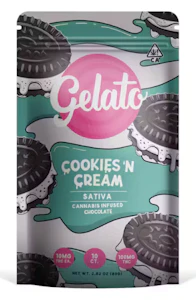 GELATO - Gelato - 100mg THC Chocolate Bar - Cookies N Cream (Sativa)