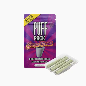 PUFF - Puff - Grape Drink - Preroll Pack - 5pk -2.5G