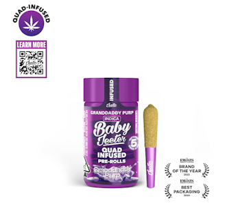 JEETER - Baby Jeeter Granddaddy Purple (I) Rosin Infused Preroll 5pk 2.5g