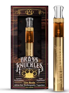 BRASS KNUCKLES - Brass Knuckles | Disposable | Live Resin - Super Lemon Haze | 1g